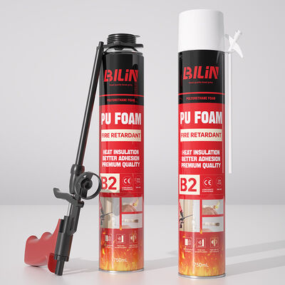Intumescent Fire Retardant PU Foam Sealant Soundproof and Fireproof Expanding Foam for Fire Doors