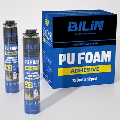 Kekuatan tinggi Polyurethane Foam Adhesive Resistance Spray suhu