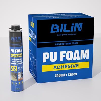 Satu Komponen Polyurethane Foam Adhesive Spray Lama Berlanjut Mengeringkan Cepat