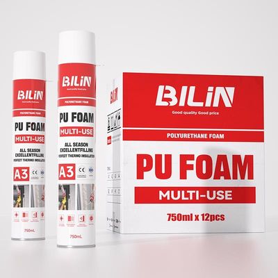 Konstruksi Multi Purpose PU Foam Mold Proof Polyurethane Spray Foam