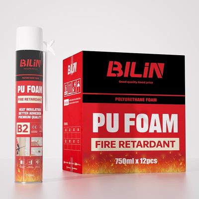 Isolasi Panas Penangkal Api PU busa Ringan tahan api Semprot busa