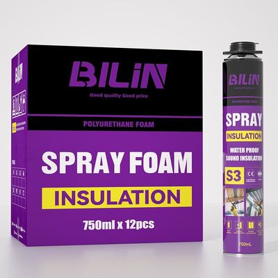 Customisable Fireproof Polyurethane Foam 750ml Multifungsi Untuk Bangunan