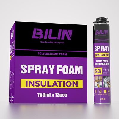 Single Component Polyurethane Expanding Foam Spray Pembersih Cepat Portable