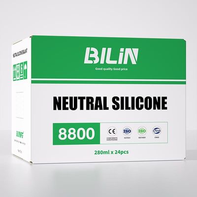 High Stability Silicone Neutral Glass Glue Disesuaikan Untuk Plat Baja Plastik