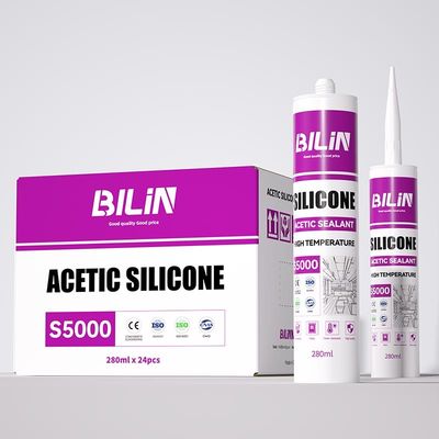 Satu Komponen Cure Asam Silicone Sealant UV Proof Untuk Kamar Mandi Dan Dapur