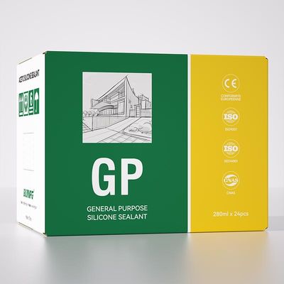 Fleksibilitas Tinggi Cepat Penyembuhan Tujuan Umum Silicone Sealant Untuk Jendela Dan Pintu