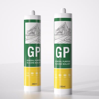 GP Asetik Silicone Sealant Keakuratan Tinggi Operasi Mudah Untuk Kaca Jendela
