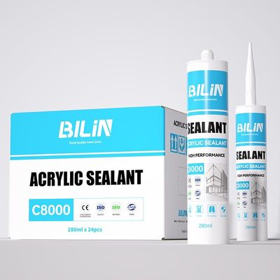 Disesuaikan Waterproof Akrilik Sealant Joint Sealing Cepat Pengeringan Caulk