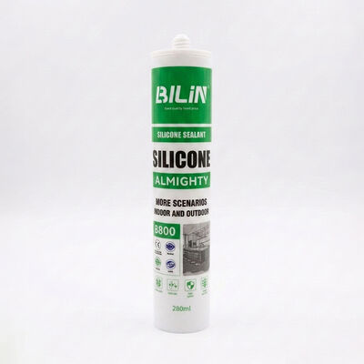 Kualitas Satu Komponen Neutral Cure Silicone Sealant Kekuatan viskositas yang kuat Ideal untuk menyegel dinding tirai kaca dan sendi struktural pabrik